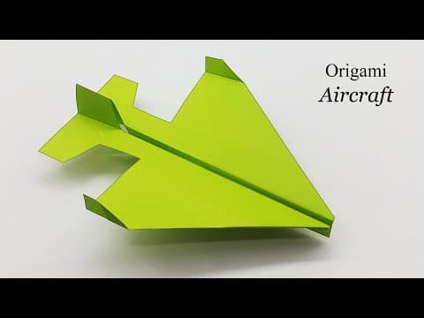 How To Make a Origami Paper Aircraft Paper Airplane