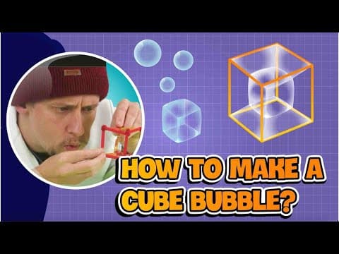 DIY with Kids | Teach Kids to Make Cube-Shaped Bubbles | Amazing, Easy, Fun Activity at Home