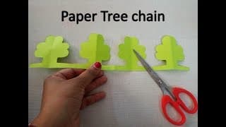 How to make paper chain TREE design