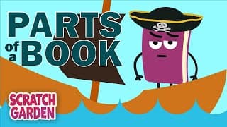 The Parts of a Book Song|English Songs|Scratch Garden