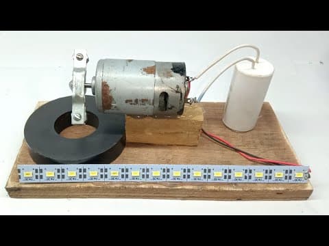 Free energy generator using magnet and dc motor / magnet activity / self running