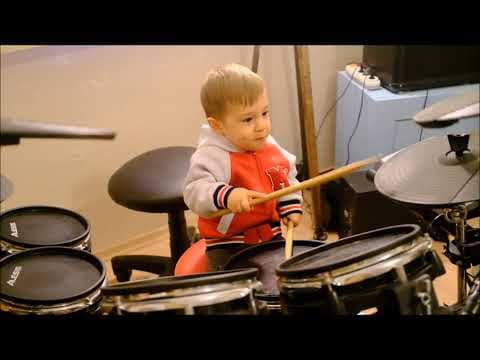 20 month baby drummer 2
