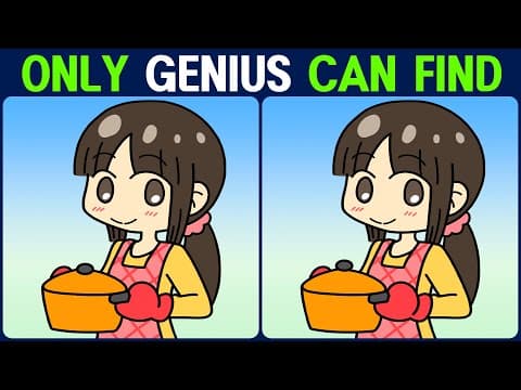 【Find the Difference】 Can you find them all?