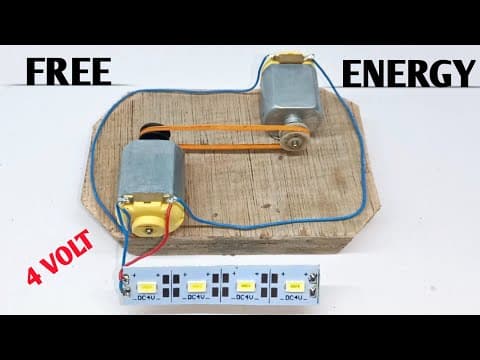 How to make free energy with small dc motor