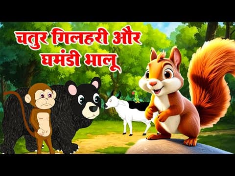 Chatur Gilhari or Ghamandi Bhalu | चतुर गिलहरी और घमंडी भालू |