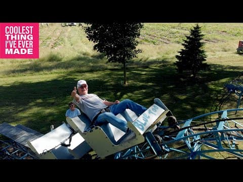 Backyard Rollercoaster with a loop- COOLEST THING I'VE EVER MADE-EP14