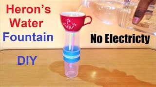 Heron’s Water Fountain at Home using Bottle Without Motor & Electricity | Non-stop Water Fountain