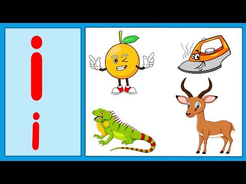 Phonics letter - phonics letter i - learning alphabet i - abc flashcards