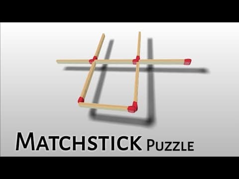 Matchstick puzzle tricks with answer - puzzle tricks - stick tricks puzzle
