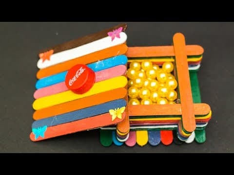 Popsicle Stick Craft Ideas Jewellery Box