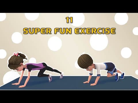 11 SUPER FUN BODYWEIGHT EXERCISES FOR KIDS| Kids Exercise