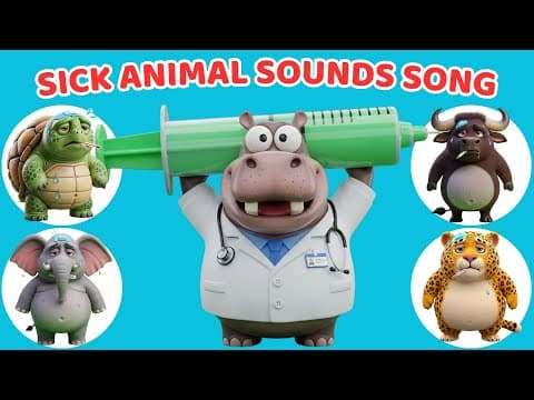 Sick Animals Visit the Hippo Doctor 🦛💉 Funny Fever Clinic Stories for Kids 😂🐾 | Meow Meow TV