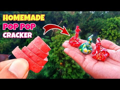 POP POP Cracker From Roll Caps - How To Make - Diwali Special Crackers
