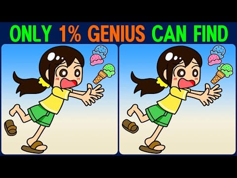 【Find the Difference】 Did you find all the differences? Then you are a genius!
