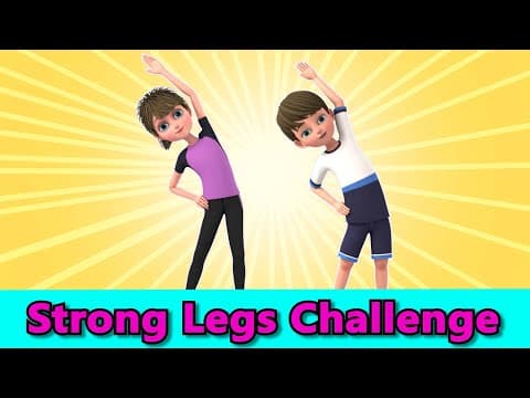 3-DAY STRONG LEGS CHALLENGE - KIDS EXERCISES AT HOME| Kids Exercise
