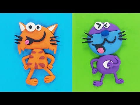 Make Sassy Cats Using Clay 2