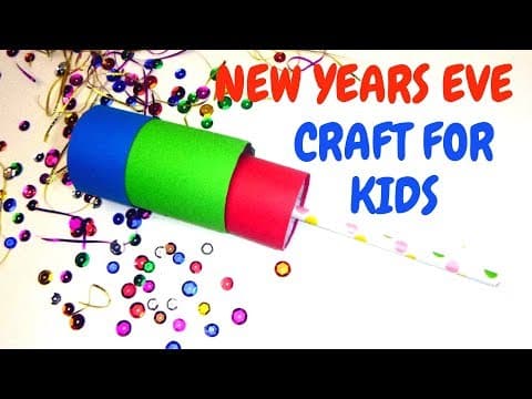 New Year Eve Craft for Kids - Reusable Party Poppers