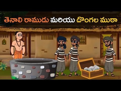 తెనాలి రాముడు మరియు దొంగల ముఠా | Tenali Ramakrishna and The Foolish Thieves | Chitti Chilakamma