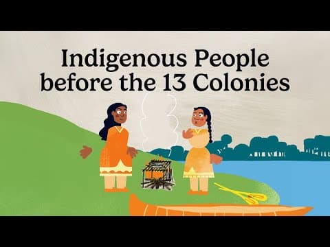 Indigenous People before the 13 Colonies | Early US History for Kids - YouTube