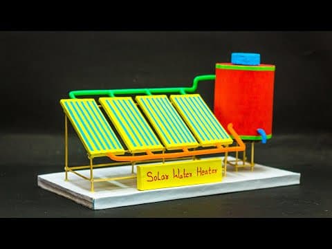 Solar Water Heater Working Model | School Science Projects
