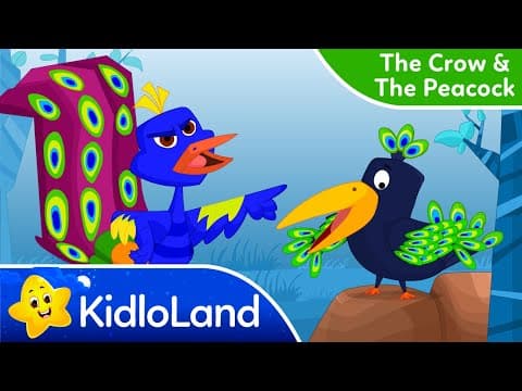 The Crow and The Peacock - Aesop's Fables - Best Moral Stories for Kids