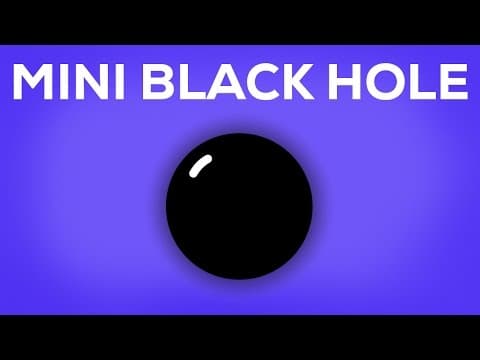 What if there was a black hole in your pocket?