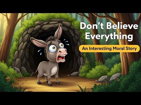 Don't Believe Everything | Story in English for Learning | life Lesson Story .