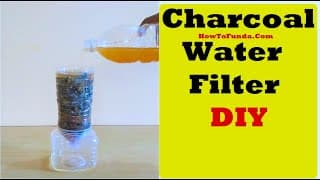 How to Make Charcoal Water Purifier Working Science Project at Home [Charcoal, Sand & Small Rocks)
