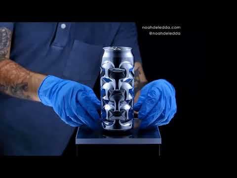 My name is Noah Deledda and I make sculptures by crushing empty aluminum cans. For this video I documented a sculpture's creation step by step to create a stop-motion animation. Music by Lemon Bomb Pie "Surfing with Zorkon".