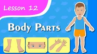 Learning BODY PARTS! Lesson 12. Educational video for young children (Early childhood development)