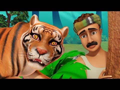 The Thankful Tiger Hindi Kahaniya | Hindi Stories for Kids | Infobells