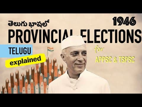 1946 Election in British India | Provincial Elections | Modern History