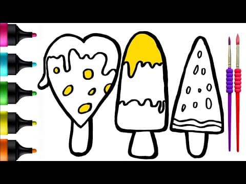 Ice Cream Art Party: Drawing, Painting & Coloring Fun for Kids