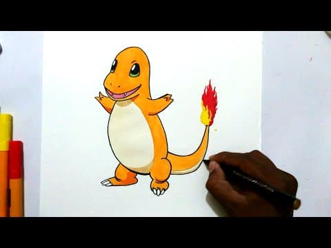 how to draw pokemon   -  Lesson 38