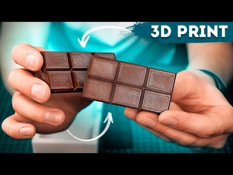 I printed a chocolate bar with my 3D printer but there is something wrong with it