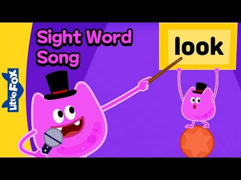 Sight words song - look! look! - learn to read - kindergarten