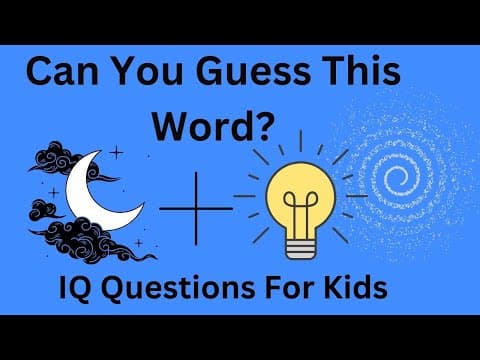 IQ Questions For Kids With Answers | Educational Vedio | Quiz Questions Part 8