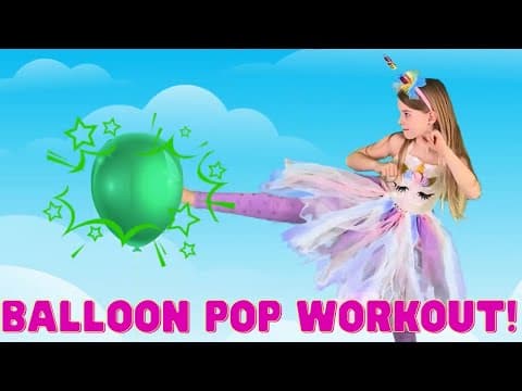 🎈Princess Balloon Pop🎈 Kids Exercise Brain Break!
