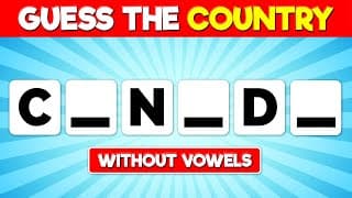 Guess the Country WITHOUT Vowels