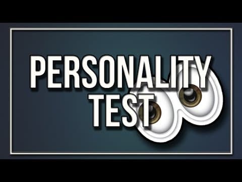 Personality Test- What Do You See