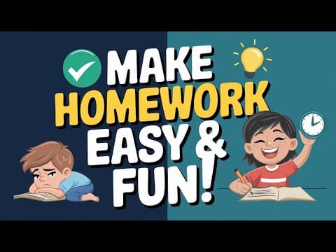 How to Make Homework Time Fun and Stress-Free