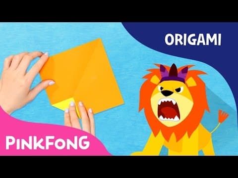Lion | Animal Song With Origami | Pinkfong Origami
