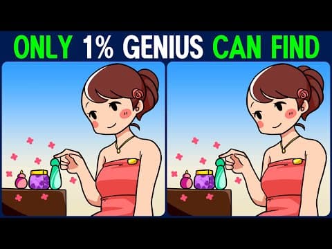 【Find the Difference】 Only a genius can find them all!