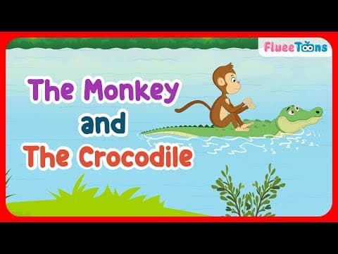 The Monkey and The Crocodile Story in English | Stories for Kids | English Stories