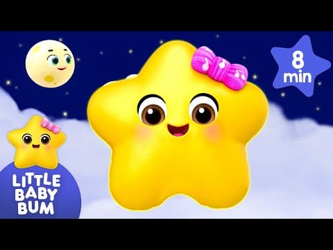 Twinkle Brings You To Sleep - Clair de Lune | 8 mins of Sleep Time Songs | Little Baby Bum