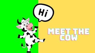The Animal Kingdom  Meet the Cow  Fun learning  kids education | Farm Animal version