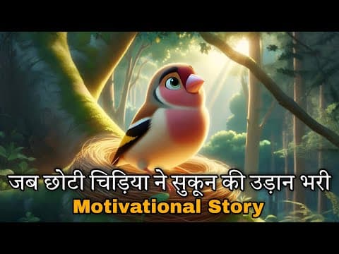 जब छोटी चिड़िया ने सुकून की उड़ान भरी | Motivational Story About Small Bird In Hindi | Tales World