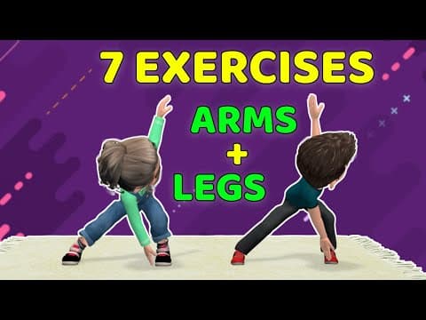 7 BEST ARM & LEG EXERCISES FOR KIDS - GET ACTIVE AT HOME!