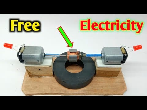Free energy with small dc motor at home easy / Making electricity at home for free
