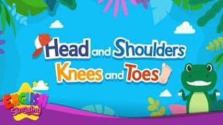 Head and shoulders knees and toes - Nursery Rhymes - Animation Kids song with Lyrics